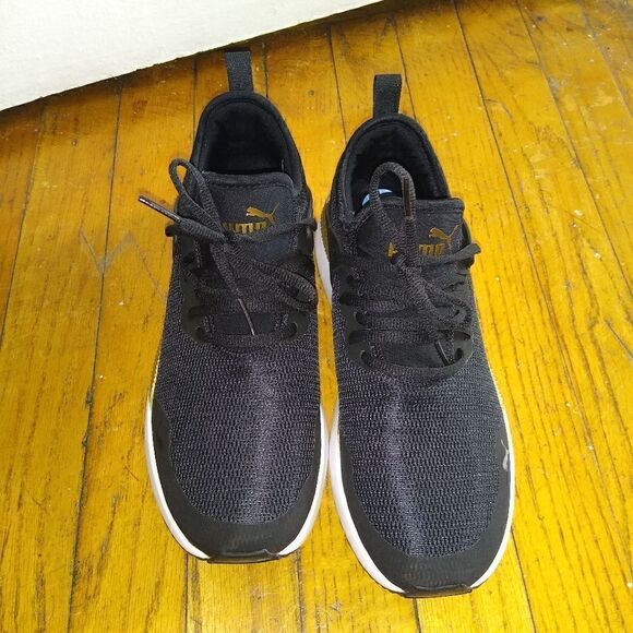 Puma 7.5 Pacer Next Cage running sneakers black gold - Picture 7 of 9